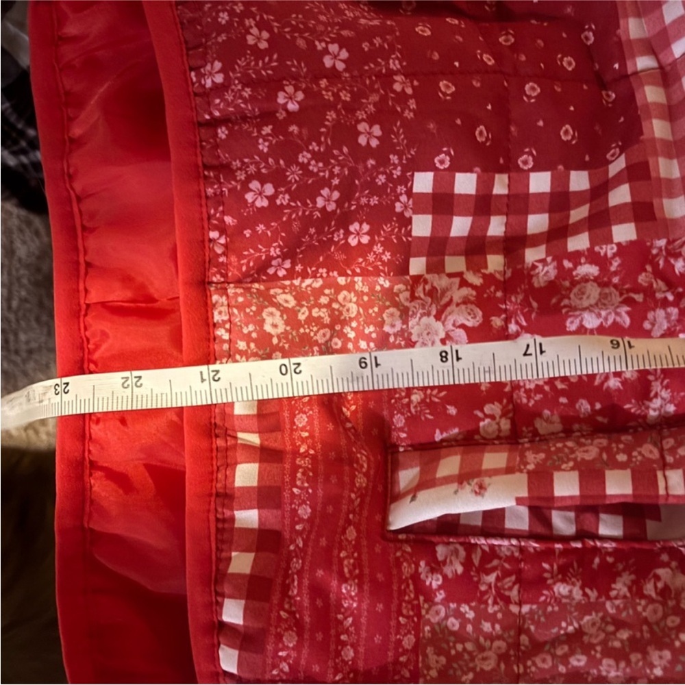 Altar’d State NWT Red Patchwork Jacket - Picture 5 of 12